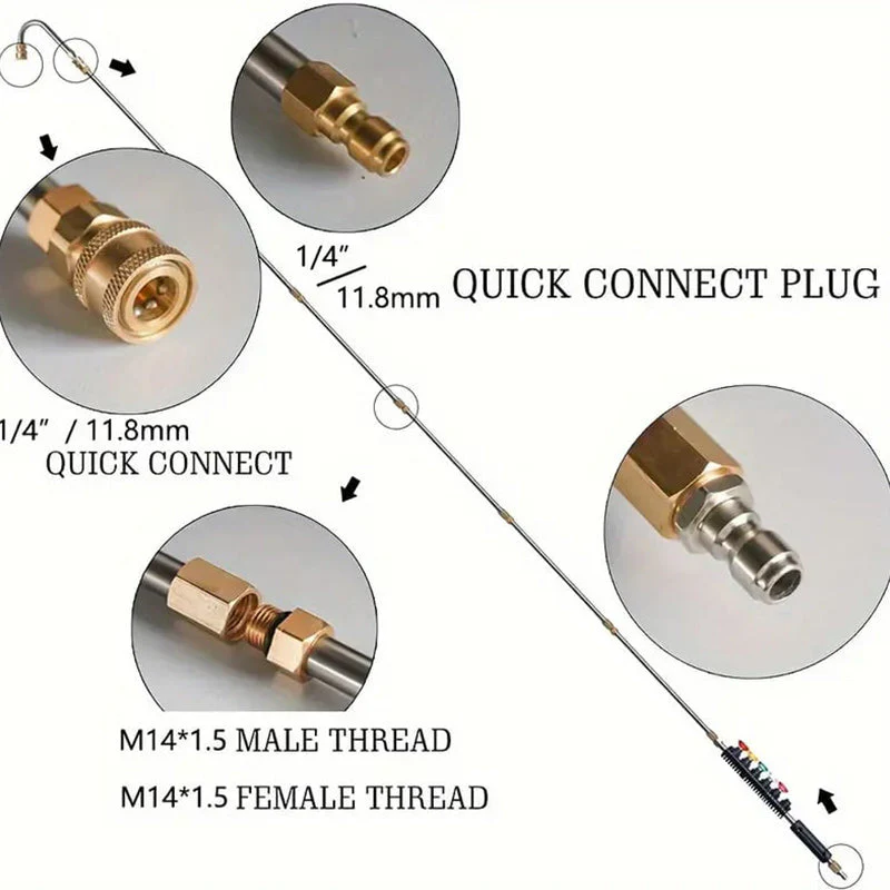 4000 PSI Telescoping High Pressure Washer Wand Set - Image 12