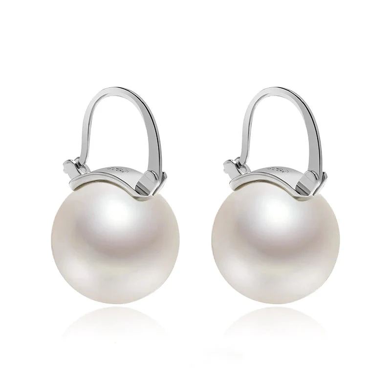 Black Pearl Earrings Available in White Champagne Grey Gold and Black Pearl Dangle Earrings - Image 11