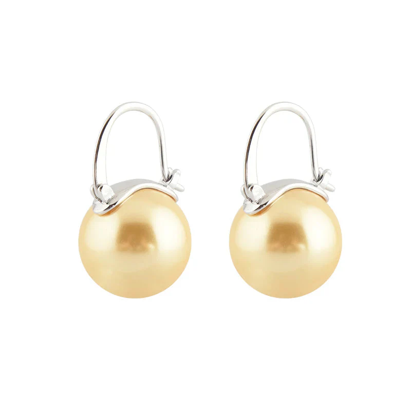 Black Pearl Earrings Available in White Champagne Grey Gold and Black Pearl Dangle Earrings - Image 17