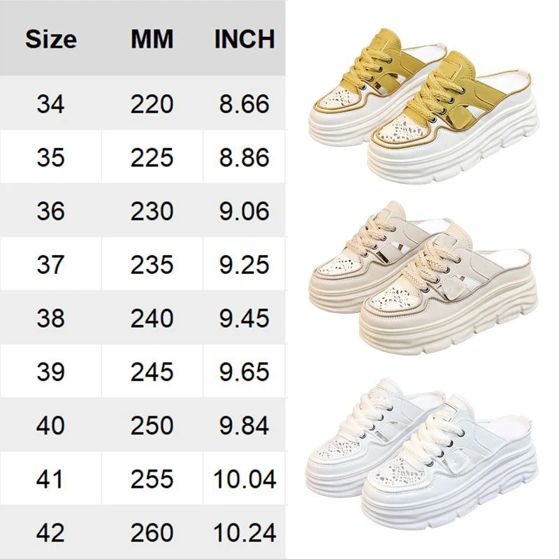 Lightweight Thick-sole Hollowed Breathable Shoes for Women - Image 13
