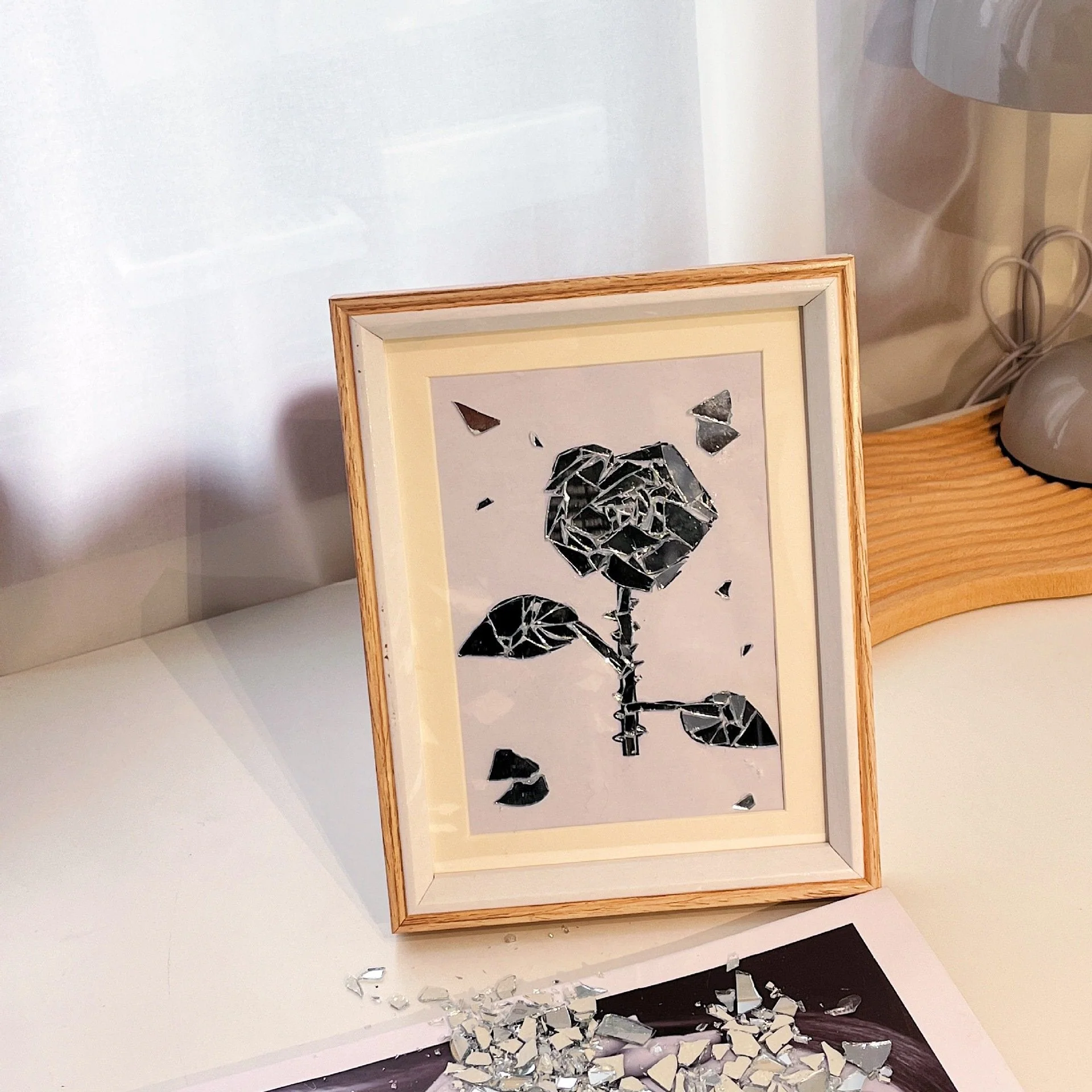 Creative handmade DIY - 🦋Butterfly Broken Mirror Photo Frame - Image 7