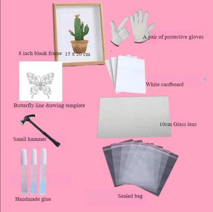 Creative handmade DIY - 🦋Butterfly Broken Mirror Photo Frame - Image 8