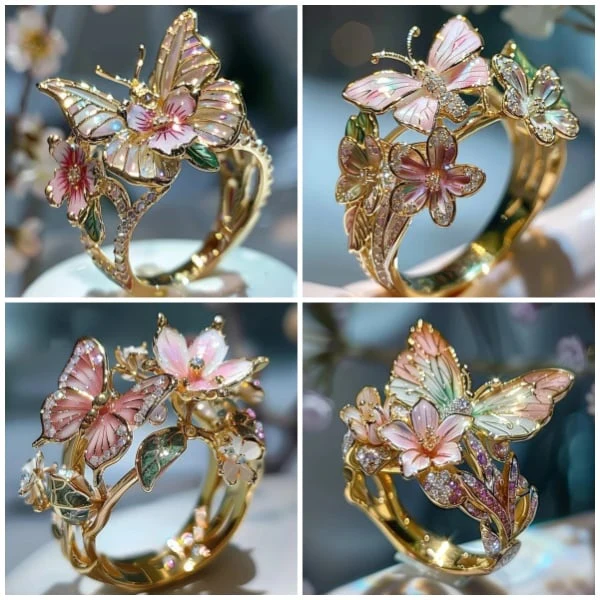🔥Size Can Be Changed At Will 🌸Butterfly Flower Ring🌸 - Image 14