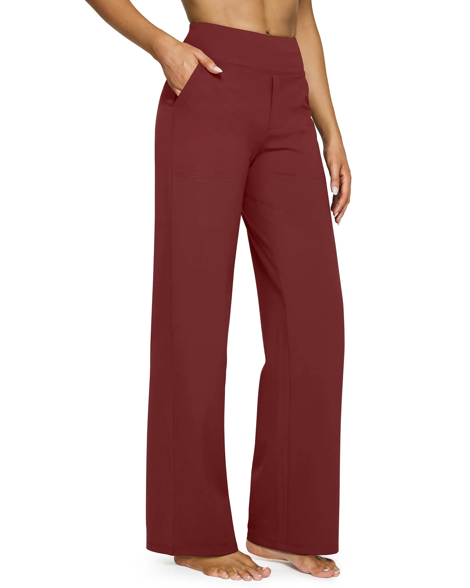 🔥🔥Women's High Waist Stretch Casual Yoga Wide Leg Pants - Image 14