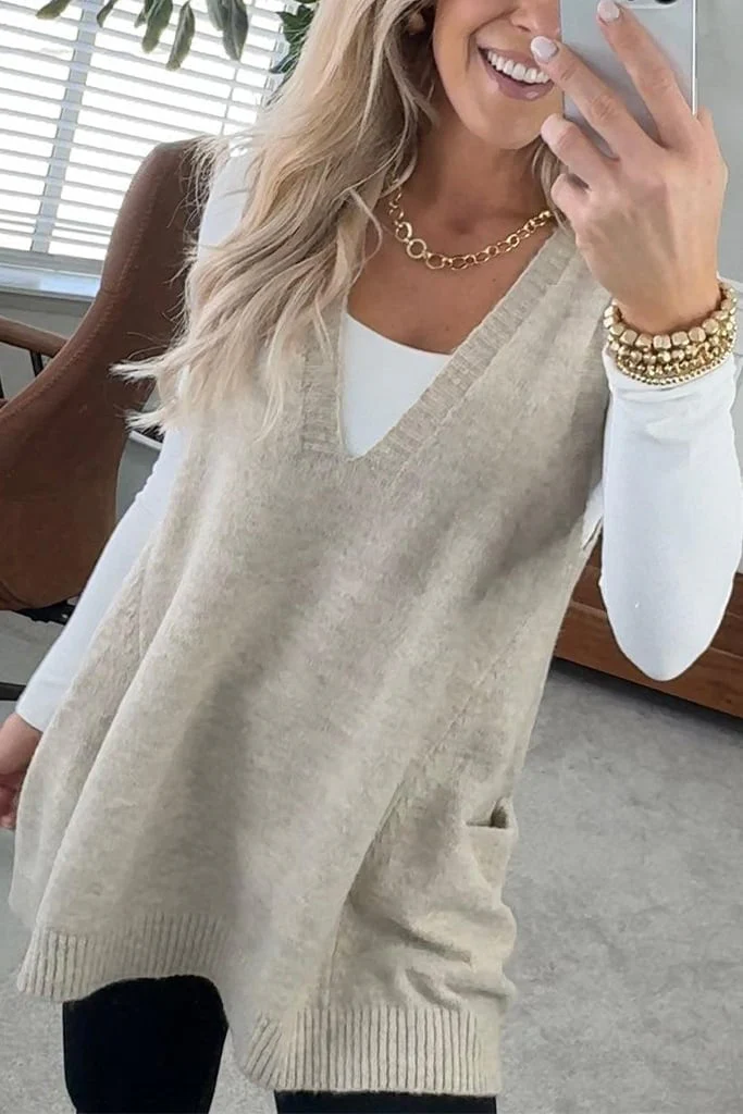 Cozy Pocket Sweater Vest | Buy 2 Free Shipping - Image 10