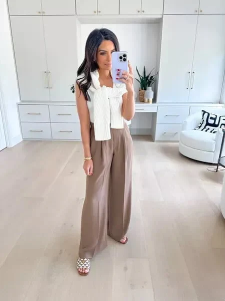 Crepe Pleated Pants (Buy 2 Free Shipping) - Image 7