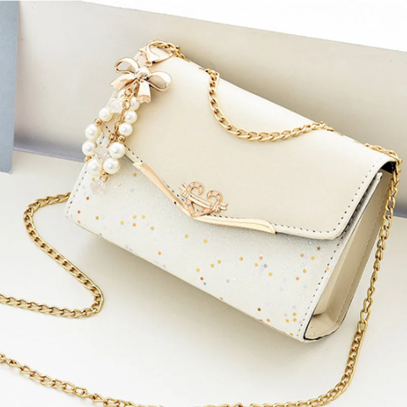 Crossbody Sequined Shoulder Bag - Image 7