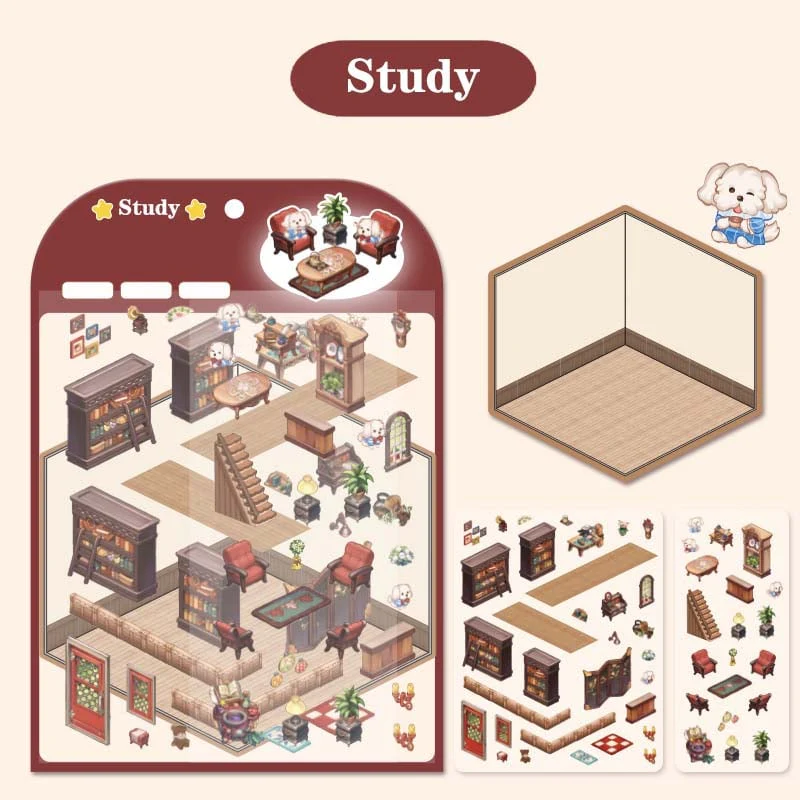 ✨DIY 3D House Stickers 🎁Give away free A pair of tweezers - Image 33