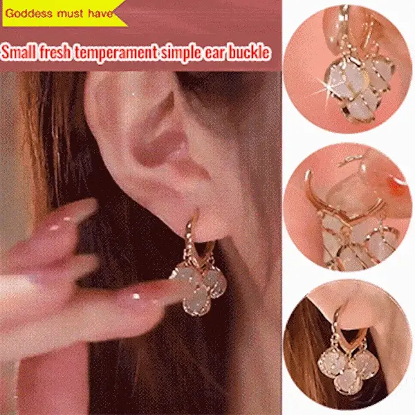Small fresh temperament simple ear buckle