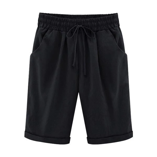 Elastic Waist Casual Comfy Summer Shorts - Image 5