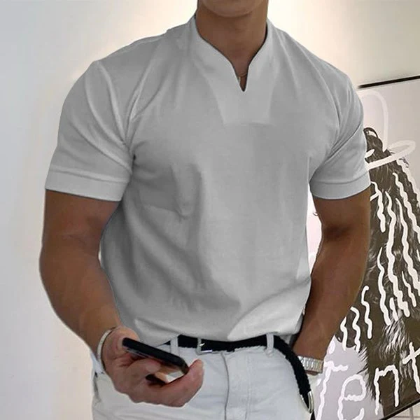 🔥2023 Men Gentlemans business Short Sleeve Fitness T Shirt - Image 6