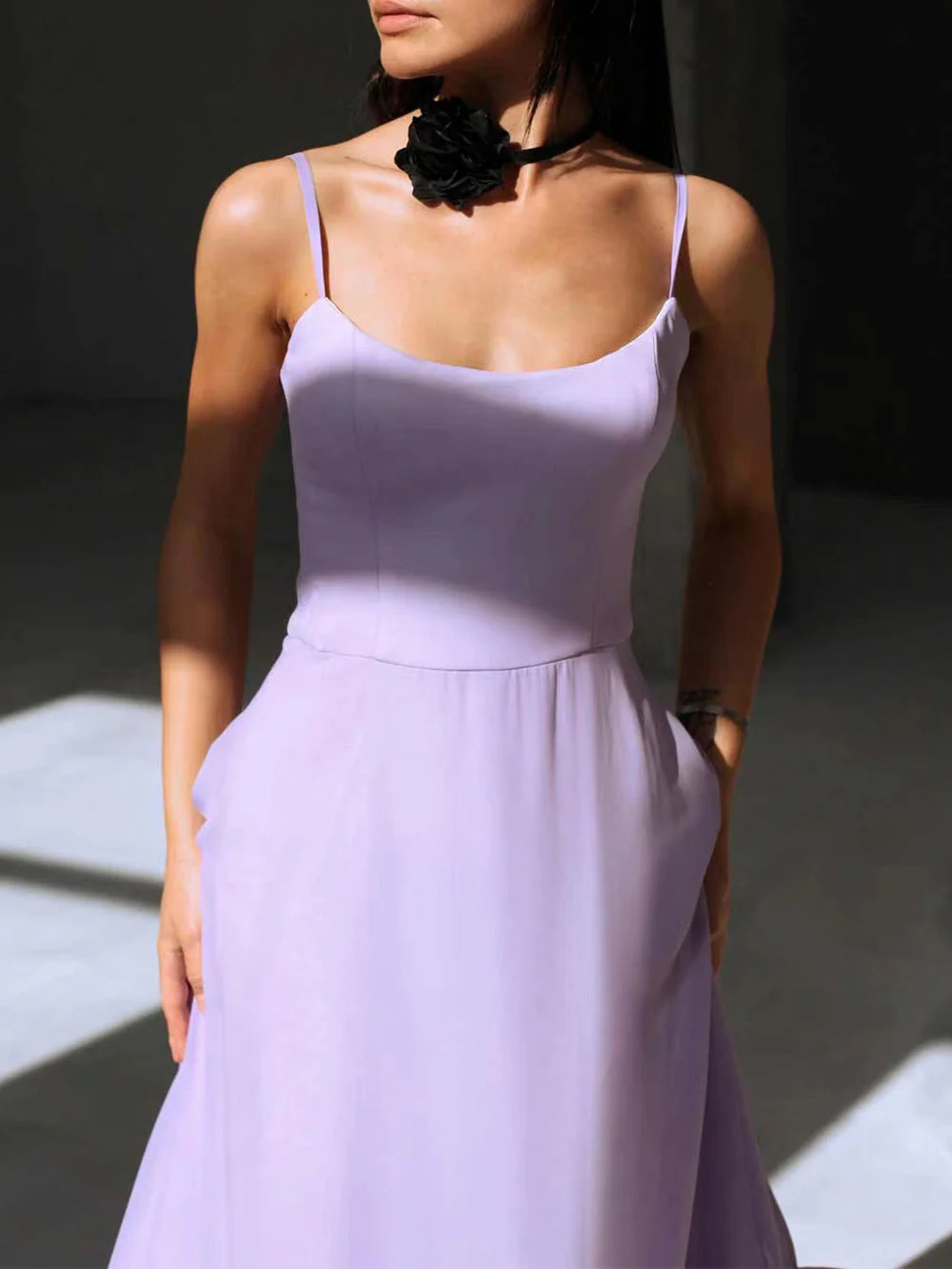Flounce Bustier Midi Dress - Image 5