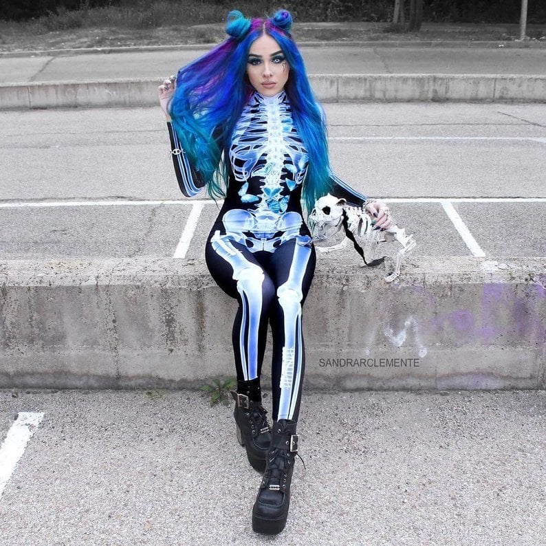 🎃Halloween Sale -SexySkull Bodysuit - Image 3