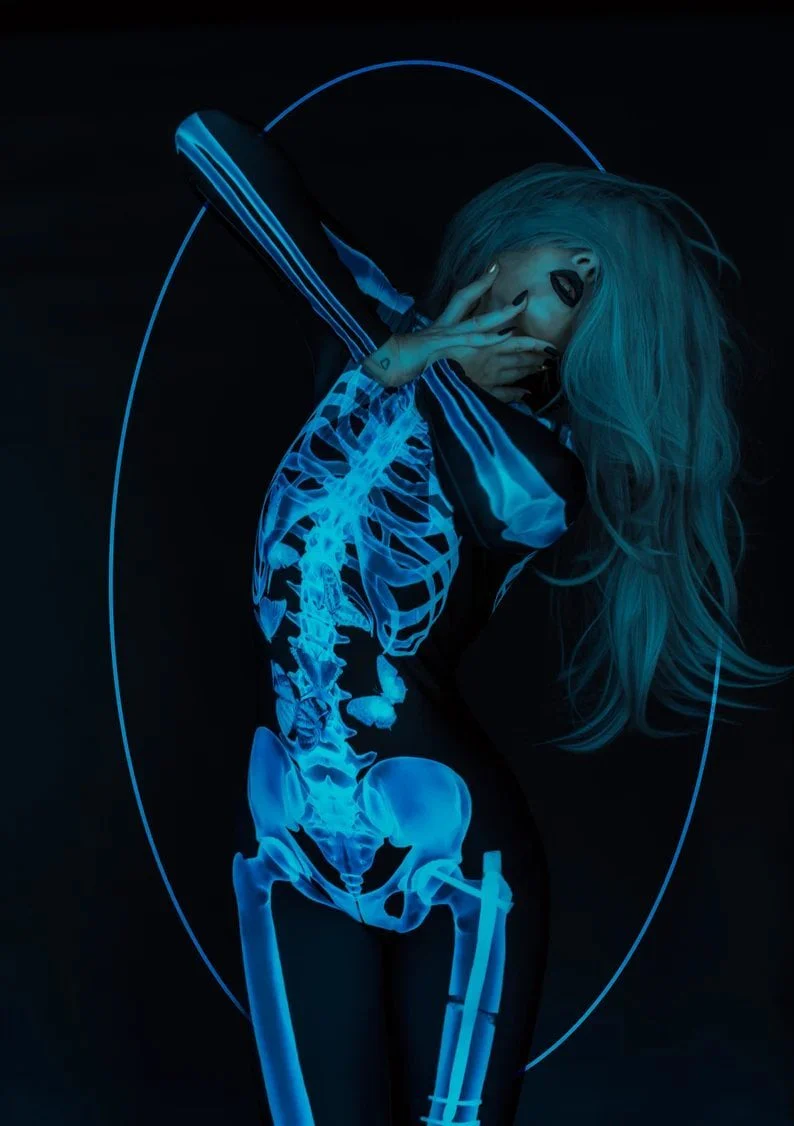🎃Halloween Sale -SexySkull Bodysuit - Image 4