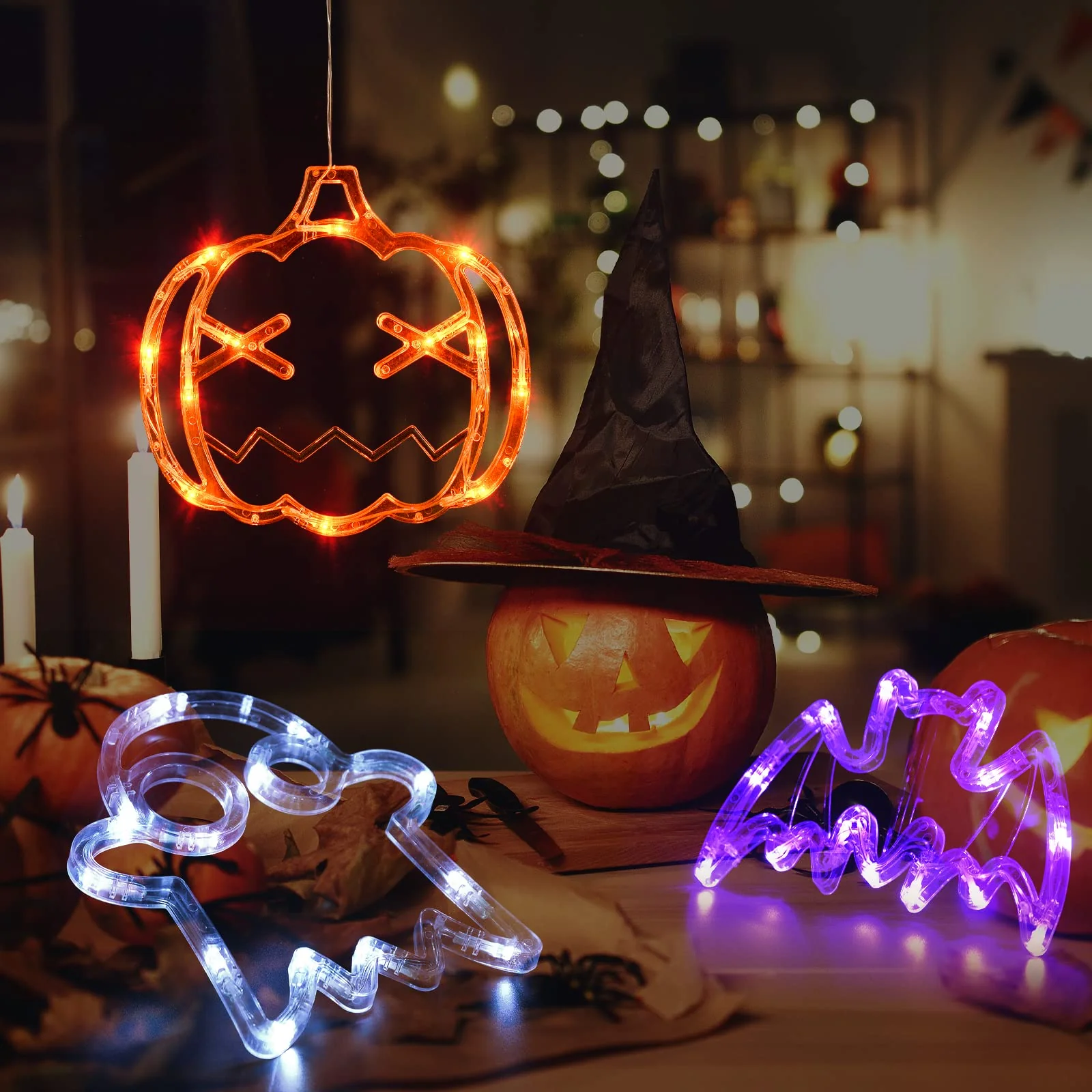 ✨Hot Sale✨ 2023 Upgrade Halloween Window Lights Decorations - Image 12