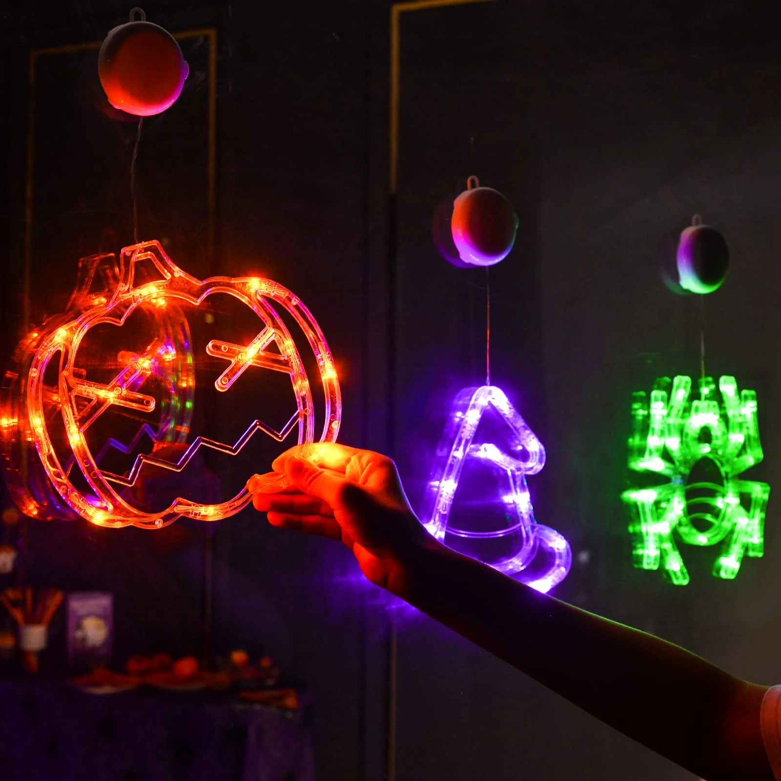 ✨Hot Sale✨ 2023 Upgrade Halloween Window Lights Decorations - Image 21