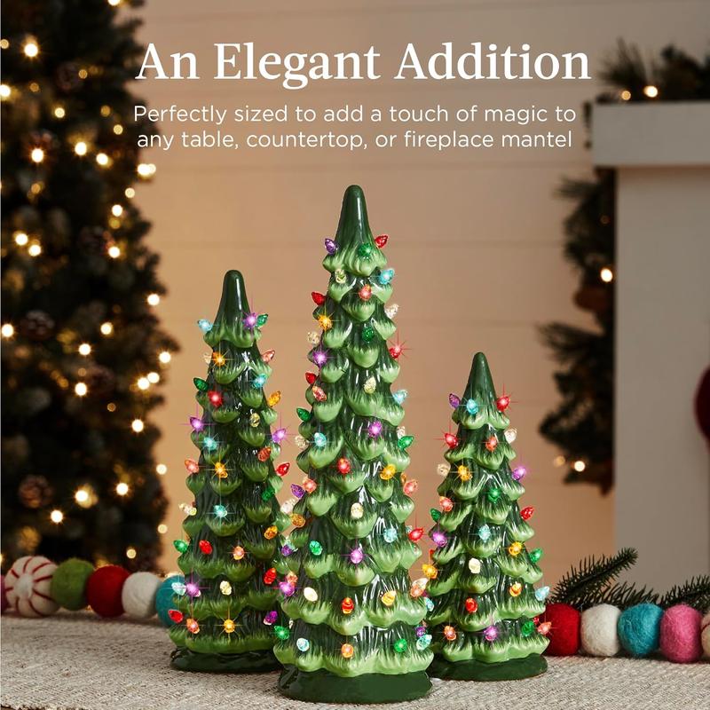 🎁🎄Retro Hand-Painted Tabletop Christmas Trees with Timer (⏰Limited Quantities Available) - Image 4