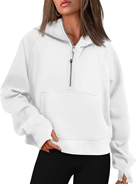 🔥Ladies Half Zip Hoodie Sweatshirt - Image 2