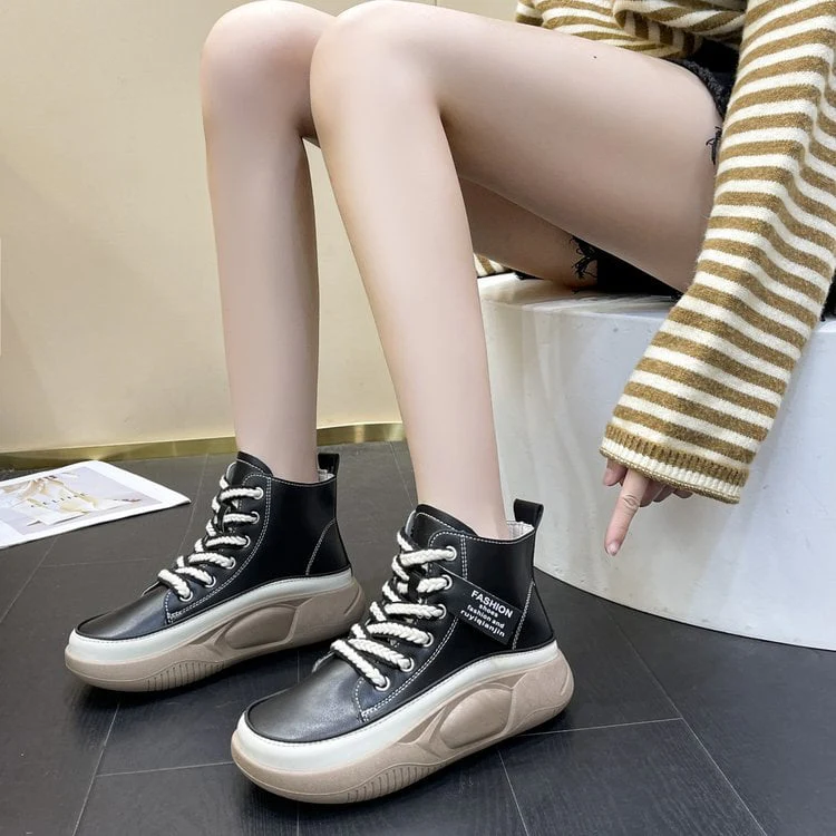 🔥Promotion 49% OFF🔥Women's High Top Thick Sole Martin Boots - Image 5