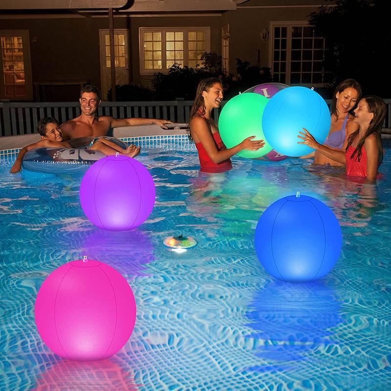 Pool Decoration🎉LED Light 16 Colors Luminous Beach Ball - Image 14