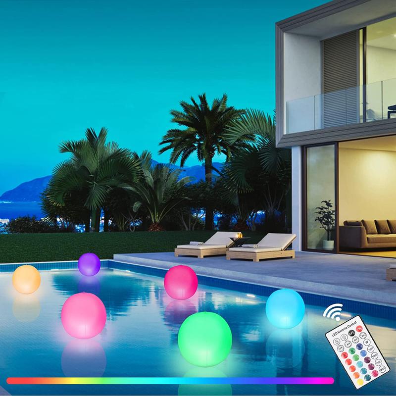 Pool Decoration🎉LED Light 16 Colors Luminous Beach Ball - Image 3
