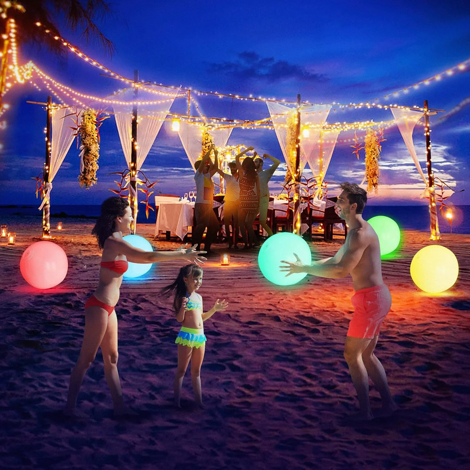 Pool Decoration🎉LED Light 16 Colors Luminous Beach Ball - Image 5