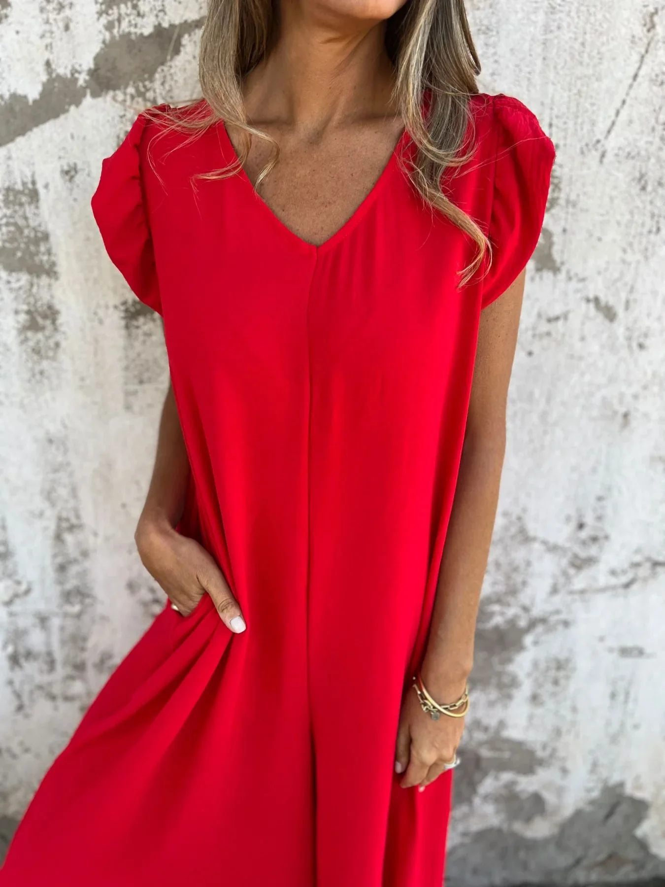 Leopard Print V-Neck Jumpsuit With Front Pockets - Image 9