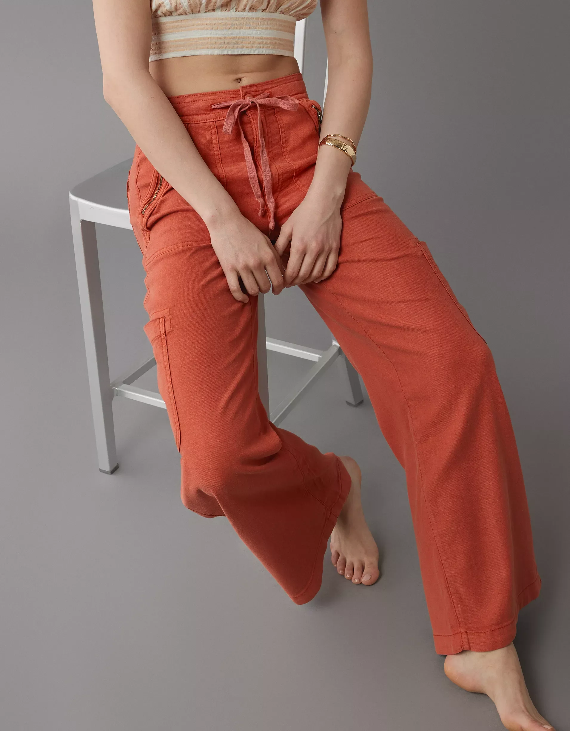 Linen-Blend Wide-Leg Cargo Pant(BUY 2 FREE SHIPPING) - Image 3