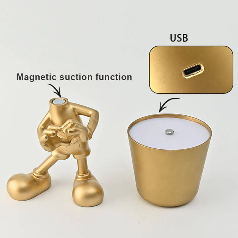Little Golden Man Touch Charging Desk Lamp - Image 5