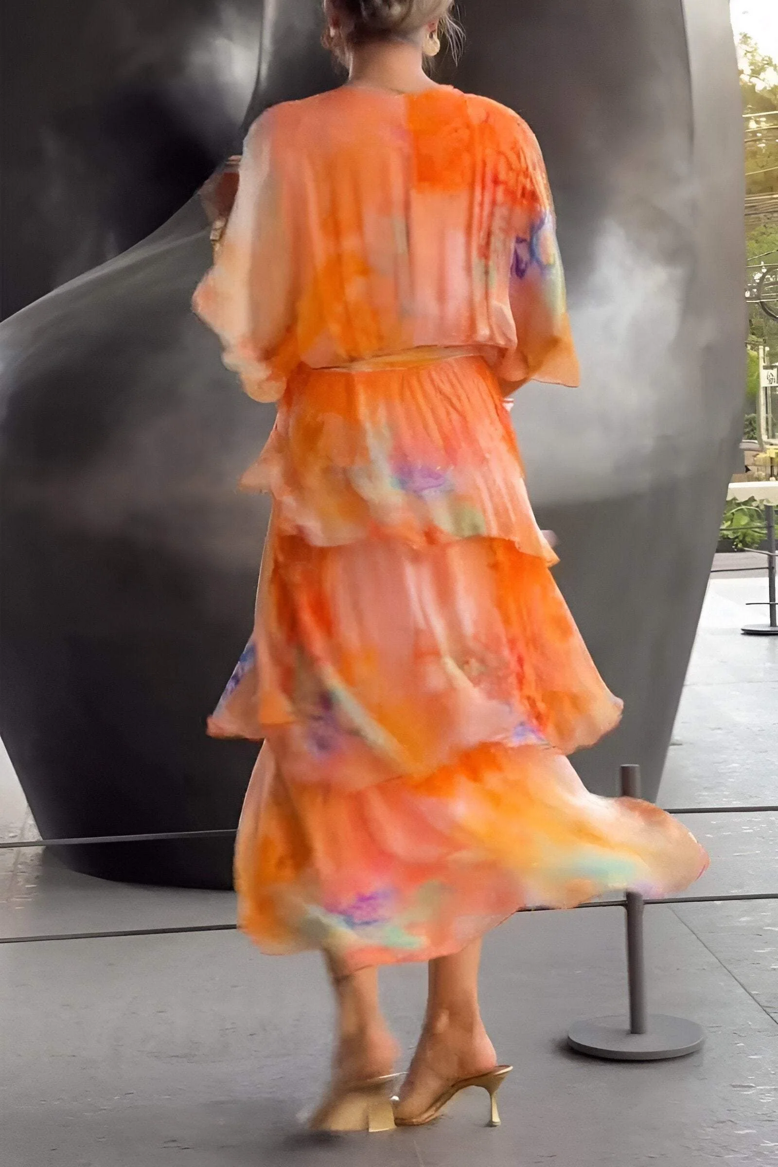 ELEGANT CHIFFON DRESS! - Image 7