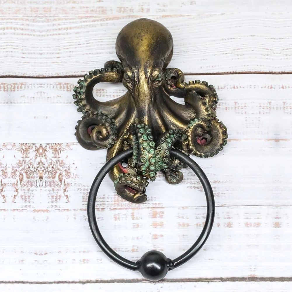 New Halloween Gift Decoration Cthulhu Octopus Skull Door Knocker - The Perfect Blend of Horror and Art - Image 2