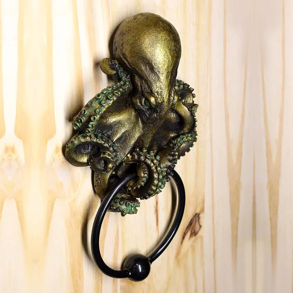New Halloween Gift Decoration Cthulhu Octopus Skull Door Knocker - The Perfect Blend of Horror and Art - Image 3