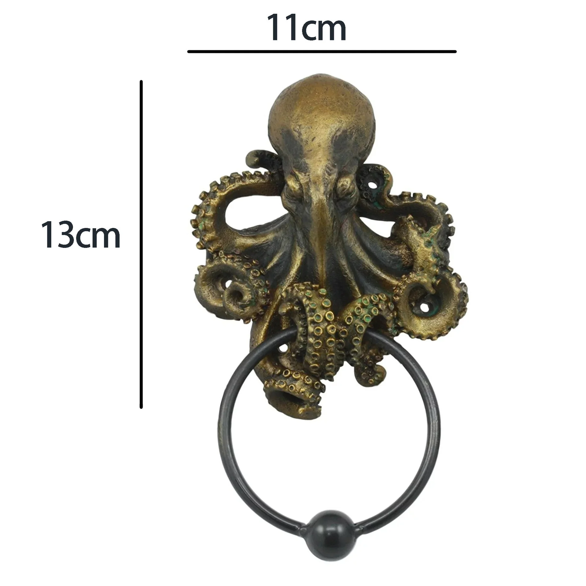 New Halloween Gift Decoration Cthulhu Octopus Skull Door Knocker - The Perfect Blend of Horror and Art - Image 6