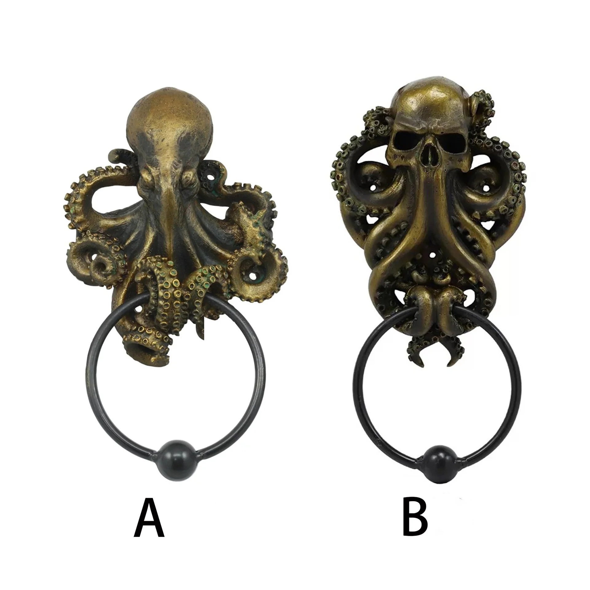 New Halloween Gift Decoration Cthulhu Octopus Skull Door Knocker - The Perfect Blend of Horror and Art - Image 7