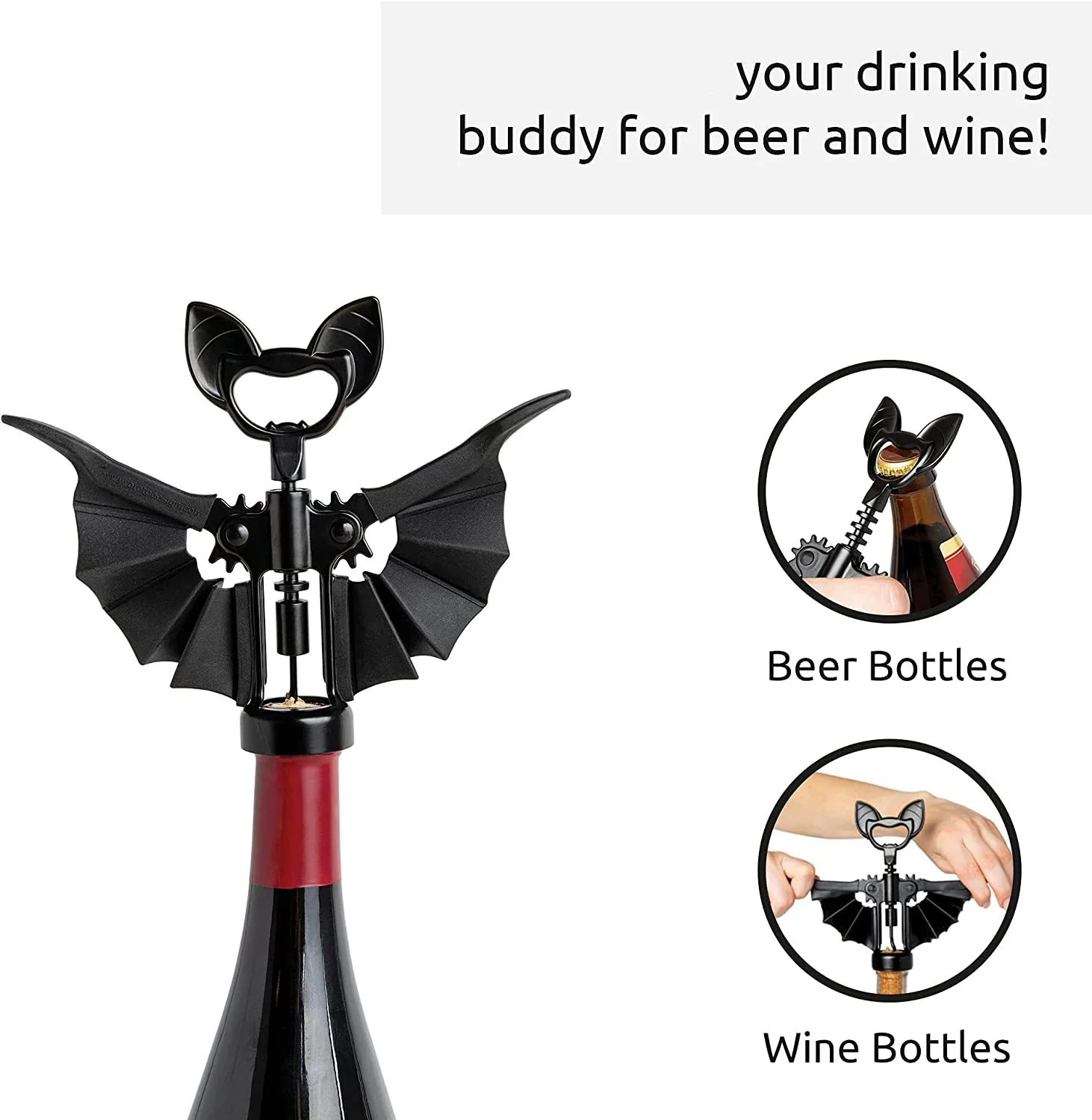 2023 Hot Sales-Spooky Bat Wine Opener - Image 10
