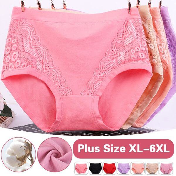 🔥Super Sale🔥 - 2023 Plus Size High Waist Leak Proof Cotton Panties