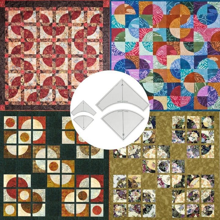 Quick Curve Quilt Template Set - Image 11