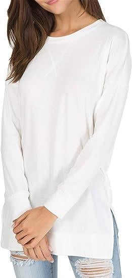 🔥Round Neck Casual Solid Color Top - Image 2