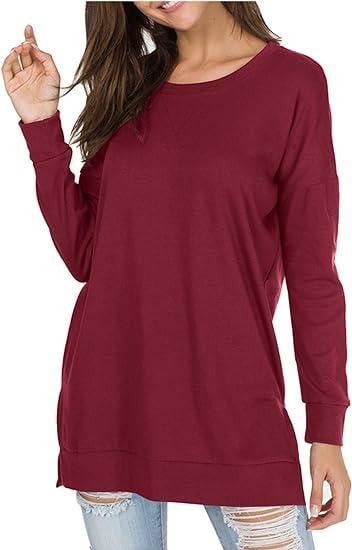 🔥Round Neck Casual Solid Color Top - Image 9