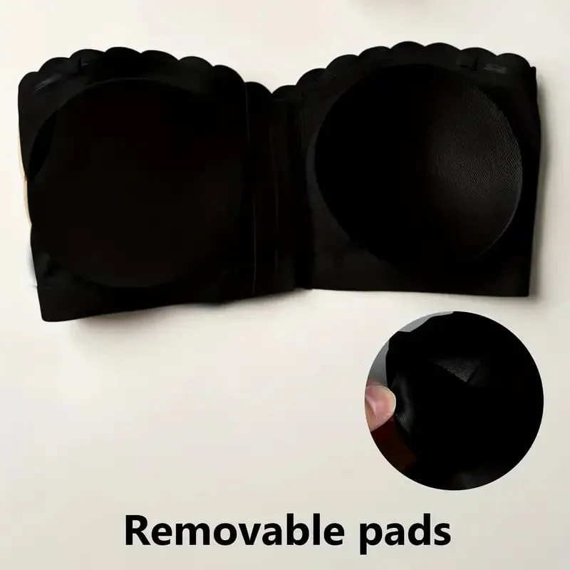 🔥Seamless Front Closure Strapless Bandeau Bra - Image 13