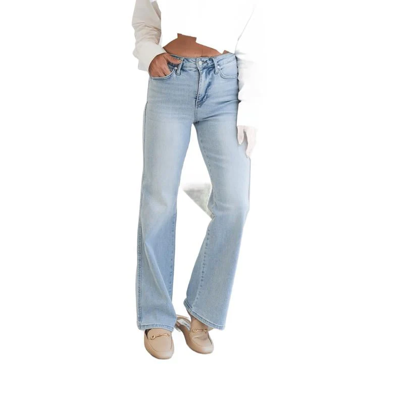 🔥🔥🔥High Rise Vintage Wash Tummy Control Top Straight Leg Jeans - Buy two and get free shipping! - Image 5