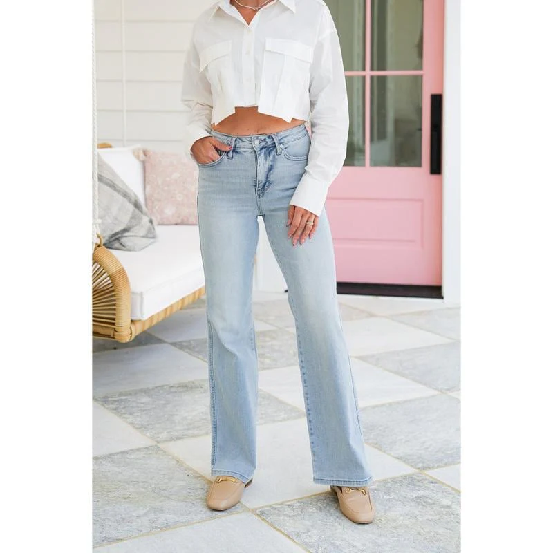 🔥🔥🔥High Rise Vintage Wash Tummy Control Top Straight Leg Jeans - Buy two and get free shipping! - Image 6
