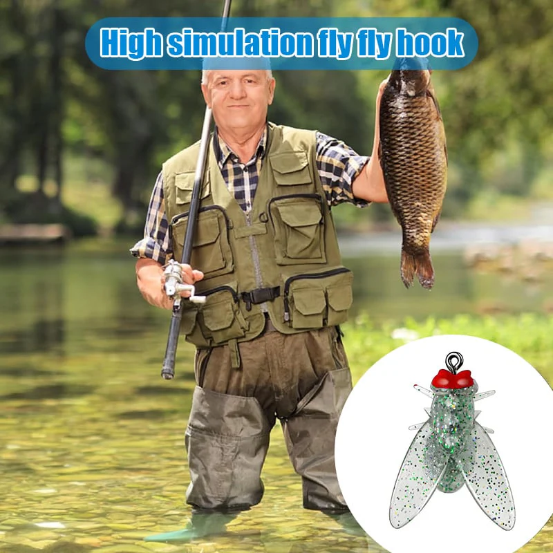 š„Hot sale during fishing seasonš„ - Simulated Flies Fishing Attractor Bait Hook - Image 3
