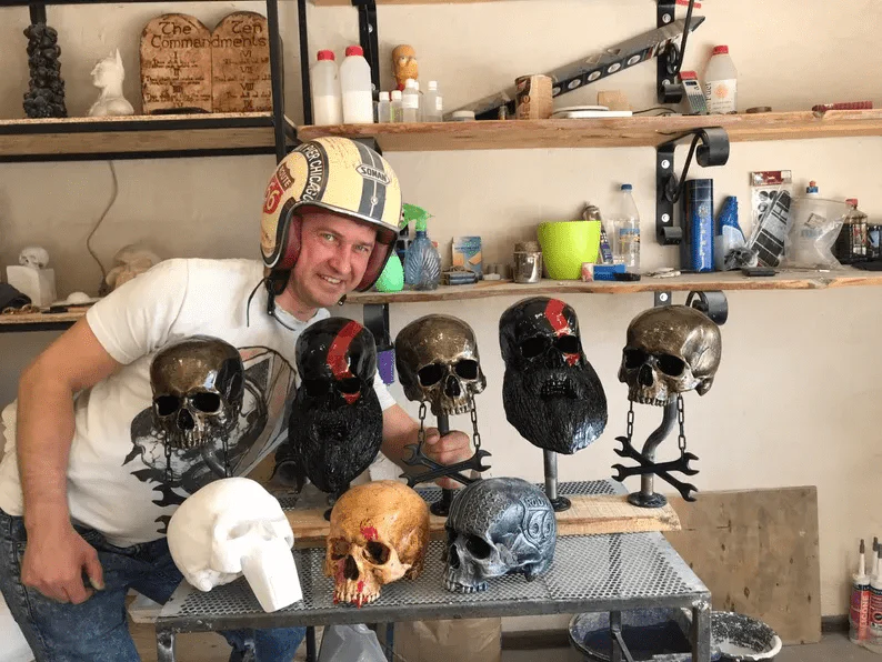 Motorcycle Skull Helmet Holder☠️ (BUY 2 FREE SHIPPING) - Image 8