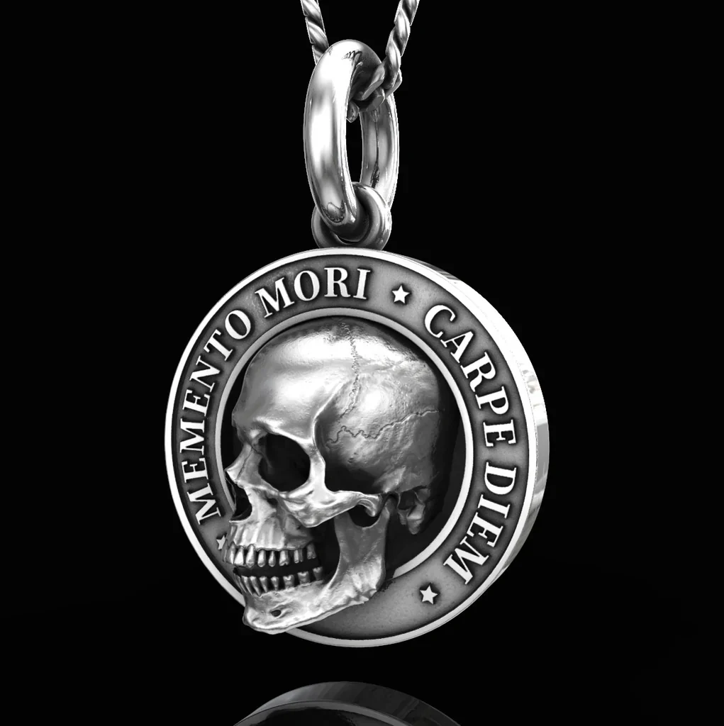 🍀 MEMENTO MORI SKULL PENDANT - Image 3
