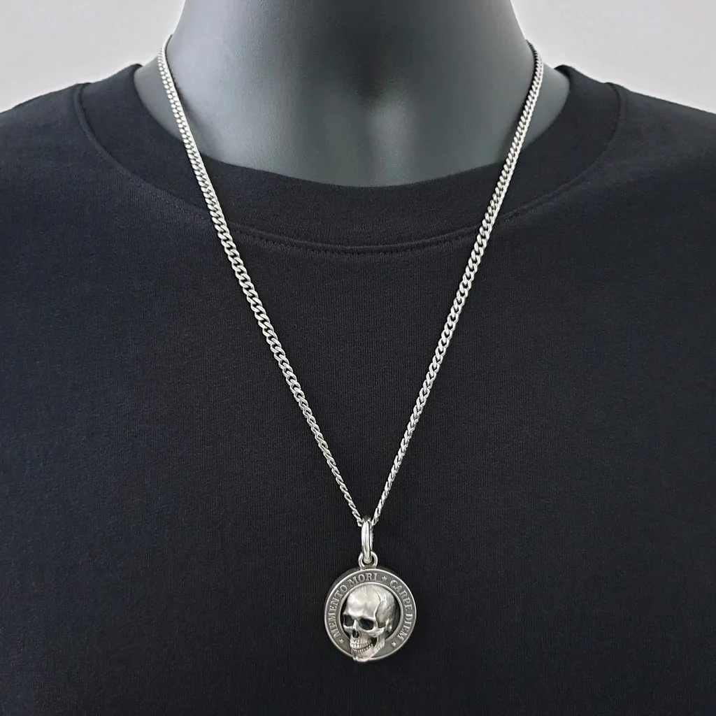 🍀 MEMENTO MORI SKULL PENDANT - Image 5