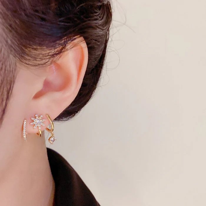 Eight Awn Star Earrings - Image 6