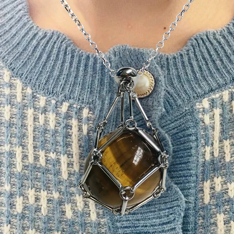 New Crystal Stone Holder Necklace - Image 23