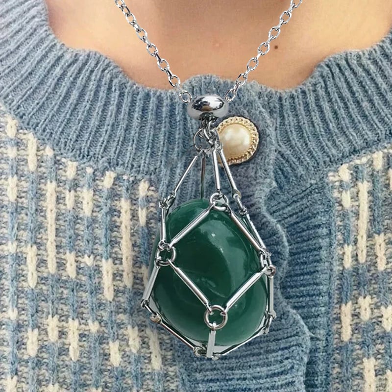 New Crystal Stone Holder Necklace - Image 25