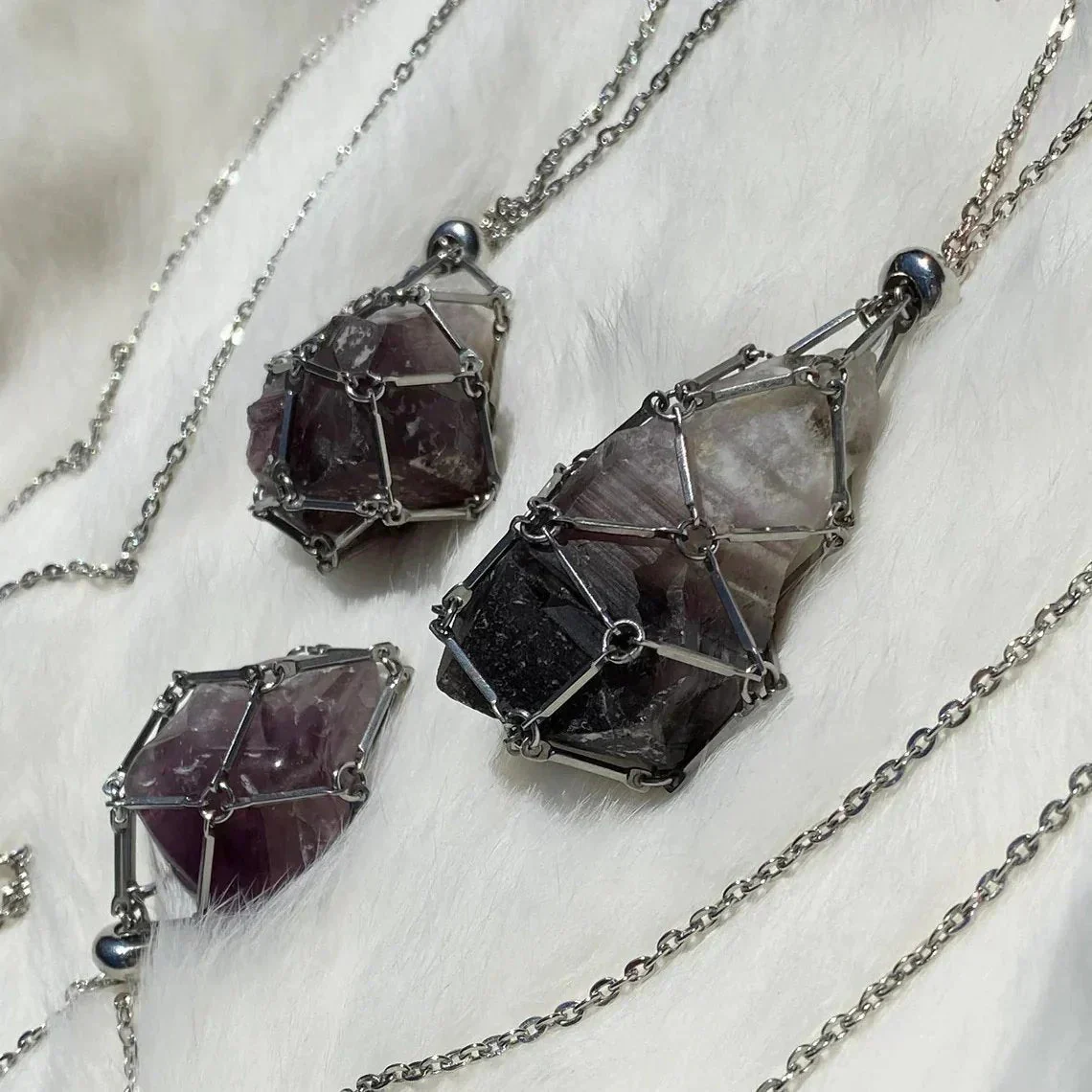 New Crystal Stone Holder Necklace - Image 8